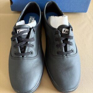 KEDS Womens Champion Black Leather Sneaker NEW-Sz 7